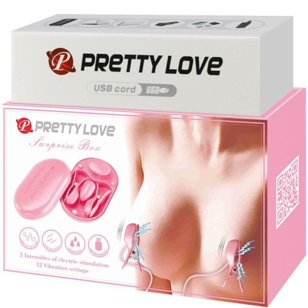 PRETTY LOVE - SURPRISE BOX PINK ELECTRO STIMULATION TWEEZERS 8